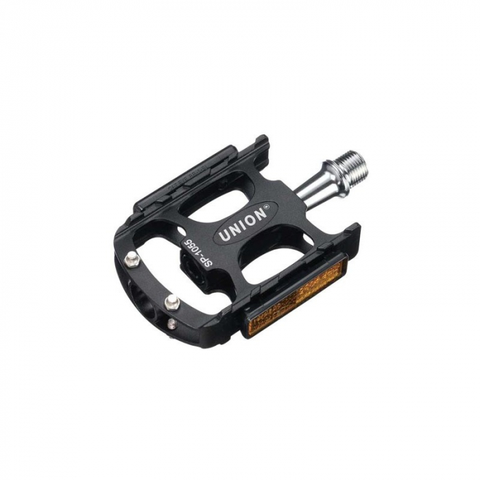 Pedale Union Aluminiu Extrudat+CNC Ax Cr-Mo Rulmenti Negru [1]