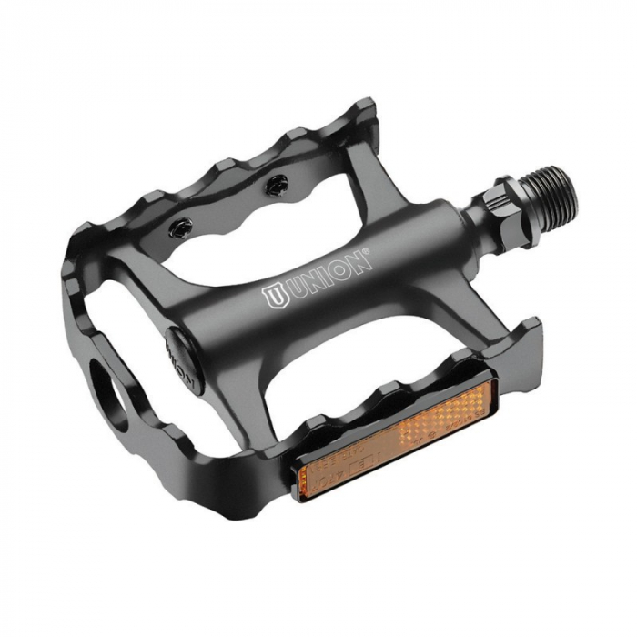 Pedale Union SP-160 AM 1-piece aluminiu negru filet 9/16 [1]