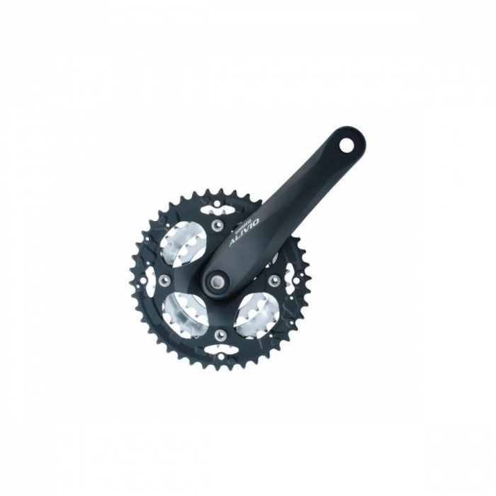 Pedalier Shimano FC-M391-L 48/36/26T 170mm cu CG negru [1]