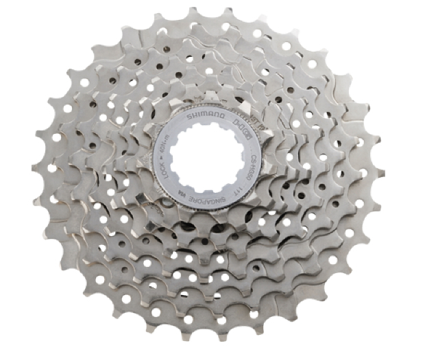 Pinioane Casetate Shimano Hg50 , 8 Viteze 11-13-15-18-21-24-28-34T, Placate Nichel, Argintii [1]