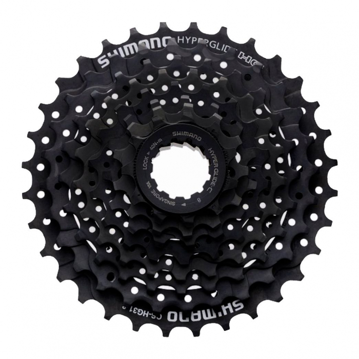 Pinione casetate Shimano Altus HG318132, 8vit, 11-32T, negre [1]