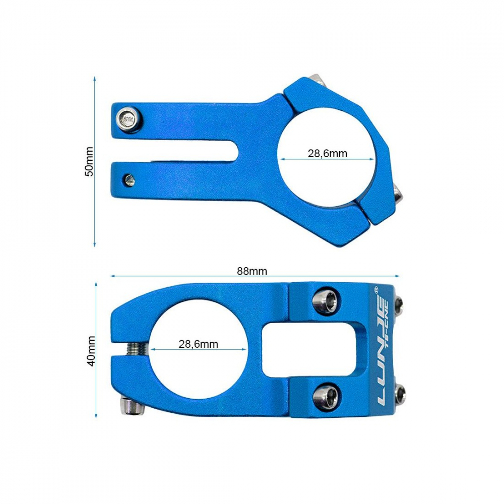 Pipa EWPM-001 31.8mm albastra [4]