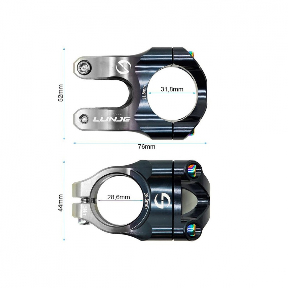 Pipa EWPM-002 31.8mm negru/gri [3]