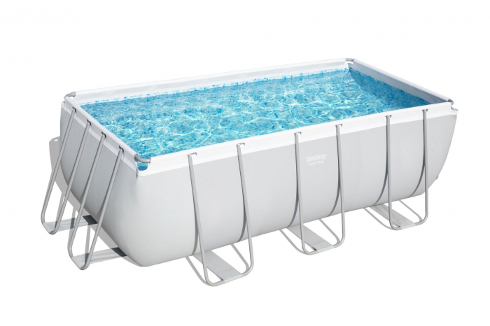 Piscina cu cadru metalic  BESTWAY Power Steel, drepunchiulara, 404cm X 201cm X 100cm [1]