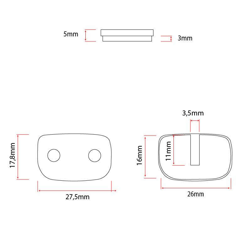 Placute de frana din rasina RS003-R [2]