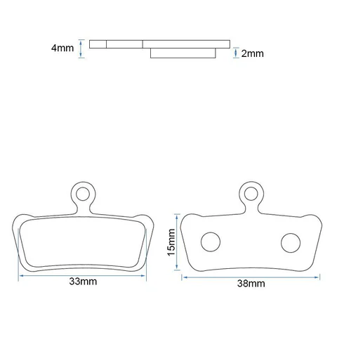 Placute frana pentru trotineta/bicicleta RT013 - ceramic [2]