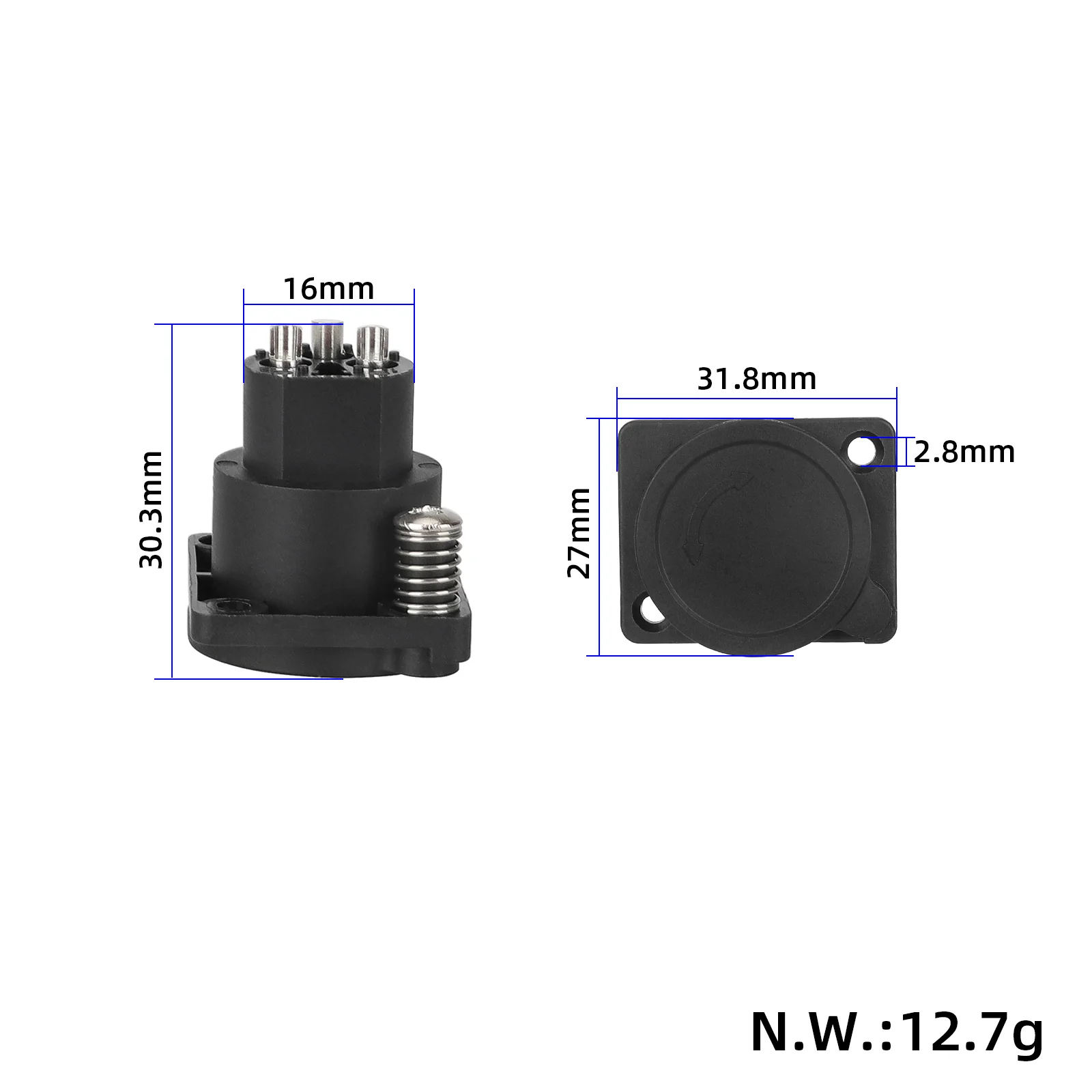Port incarcare XLR pentru trotineta electrica [4]