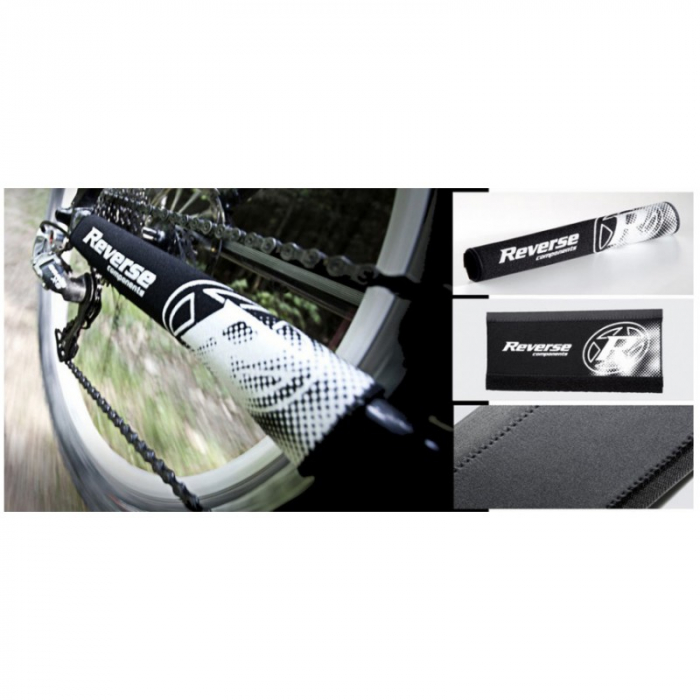 Protectie Reverse pentru cadru neopren negru/alb [1]