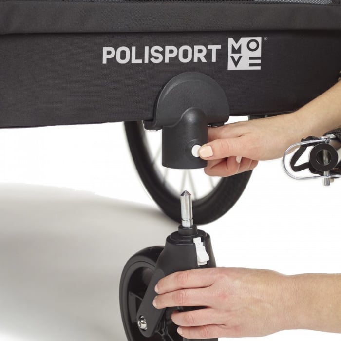 Remorca Si Carucior Transport Copii Polisport - Albastru [3]
