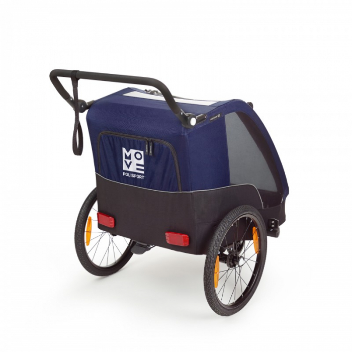 Remorca Si Carucior Transport Copii Polisport - Albastru [2]