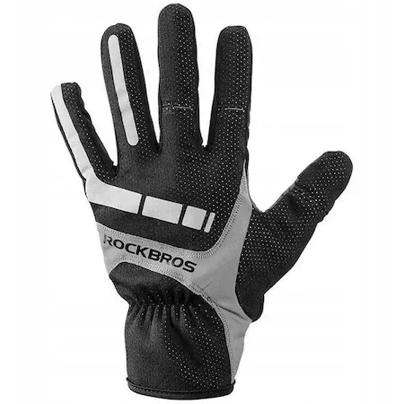 Manusi ciclism izolate Rockbros,marime M, negru-gri [2]