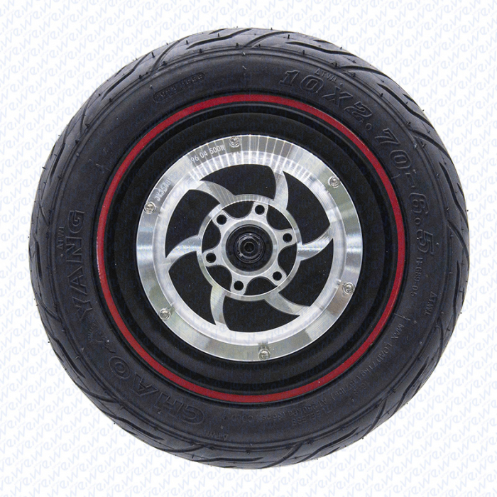 Roata cu motor trotineta electrica 10 inch 500W (Max. 800w) - anvelopa Chaoyang tubeless 10×2.7-6.5 [2]
