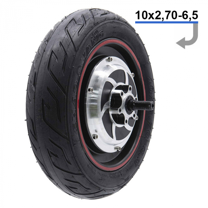 Roata cu motor trotineta electrica 10 inch 500W (Max. 800w) - anvelopa Chaoyang tubeless 10×2.7-6.5 [1]