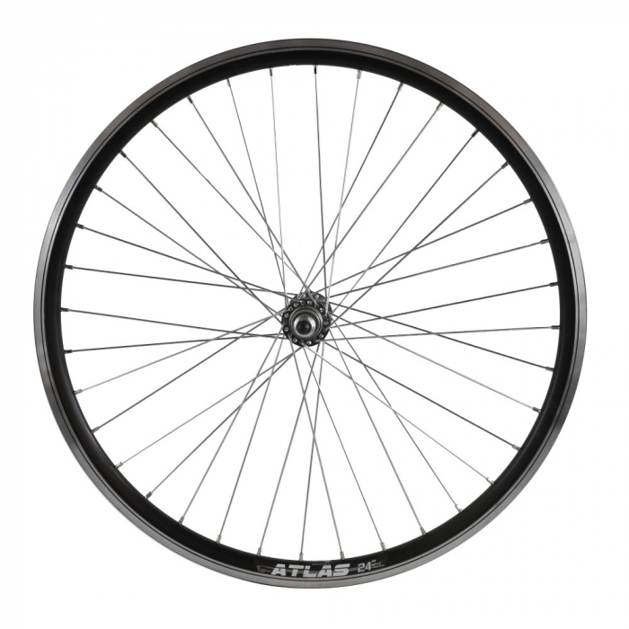 Roata Fata 24" Cerurim, Janta Dubla Atlas, 507X18, V-Brake, 36H,Neagra [2]
