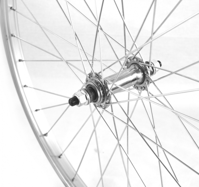 Roata Fata 24" Cerurim, Janta Simpls Luna, 507X21, V-Brake, 36H, Argintie [3]