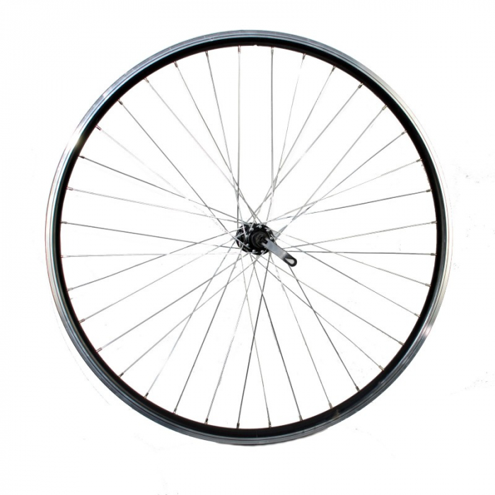Roata fata 28x1.75 Fivestars V-brake, negru, butuc negru cu bile si QR [1]