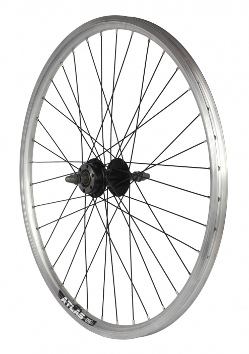 Roata Spate 26" Cerurim, Janta Dubla Atlas, 559X18, Disc, 36H, Argintie [3]