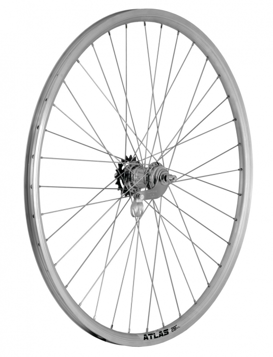 Roata Spate 28" Cerurim, Janta Atlas, 622X18, Butuc Velosteel, 36H, Argintie [2]