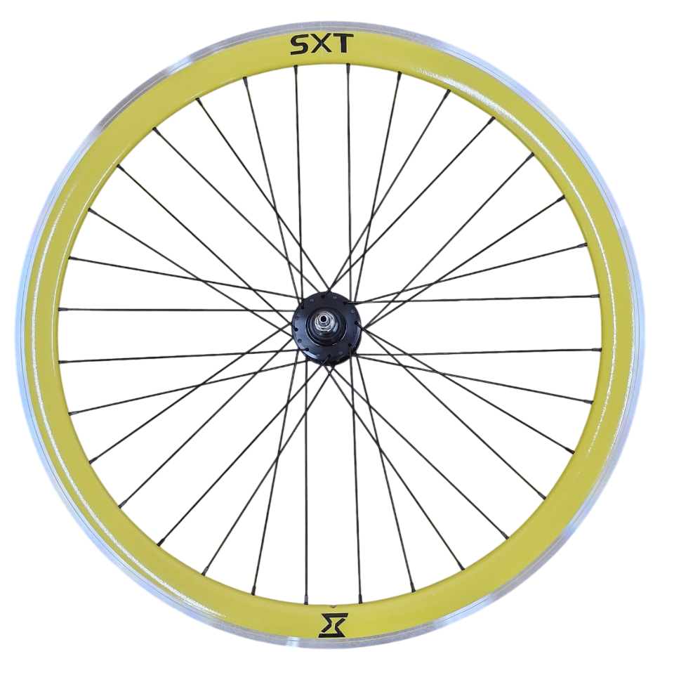 Roata Spate Single Speed/Fixie SXT 700-32H 40 mm Galben [1]