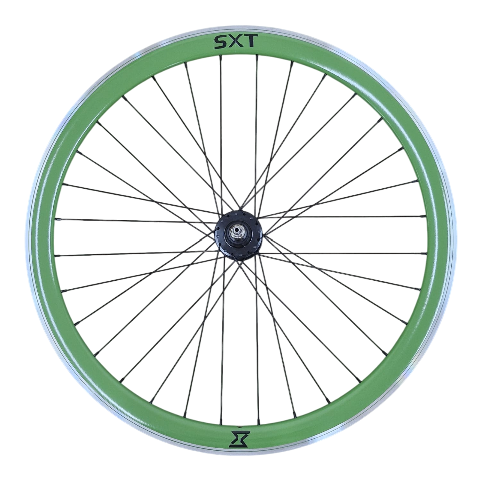 Roata Spate Single Speed/Fixie SXT 700-32H 40 mm Verde [1]