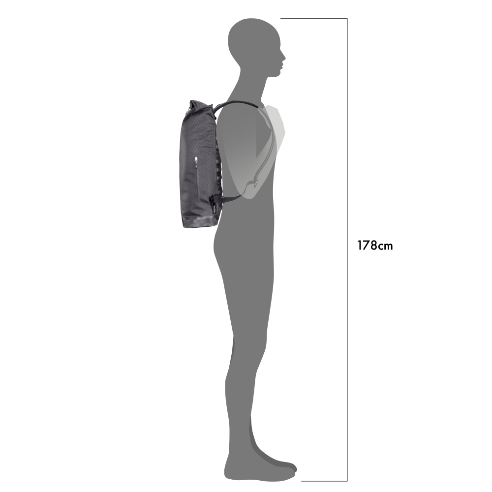 RUCSAC ORTLIEB DAYPACK METROSPHERE 21L Black embossed [5]