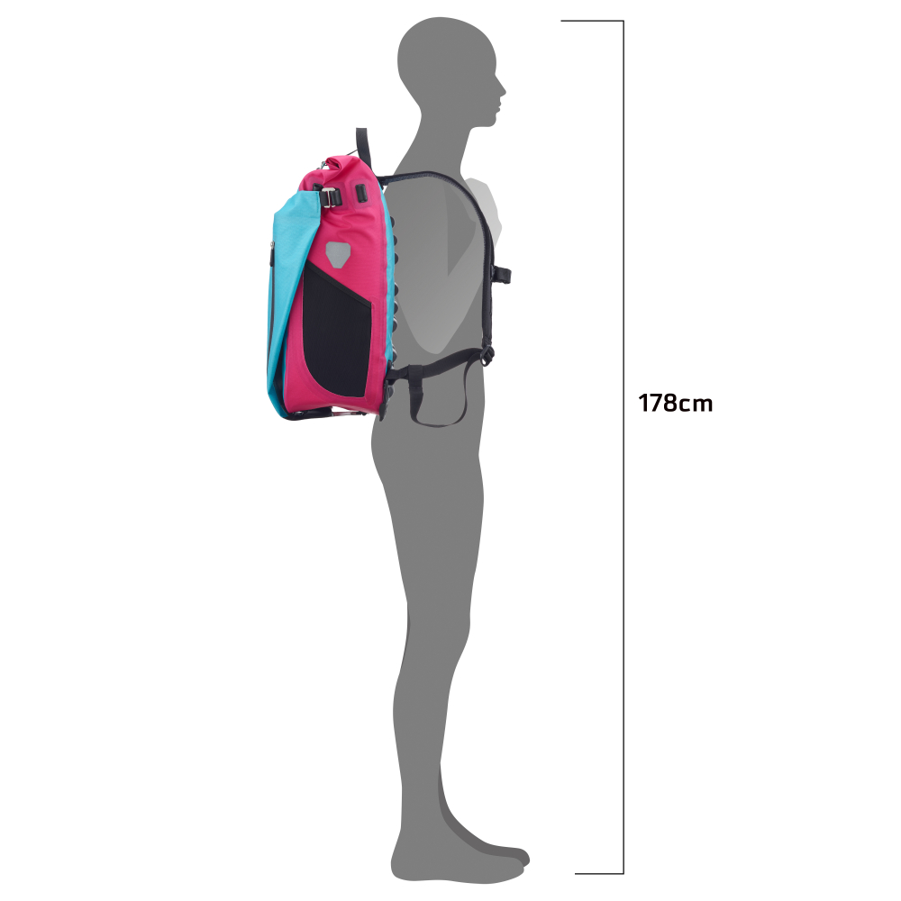 RUCSAC ORTLIEB VARIO CYBER 26L Cyber blue / cyber pink [4]