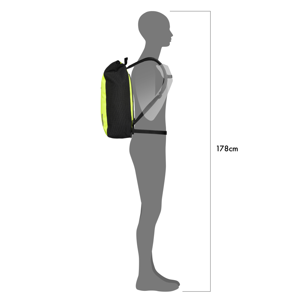 RUCSAC ORTLIEB VELOCITY HIGH-VIS 23L Neon Yellow/Black [5]