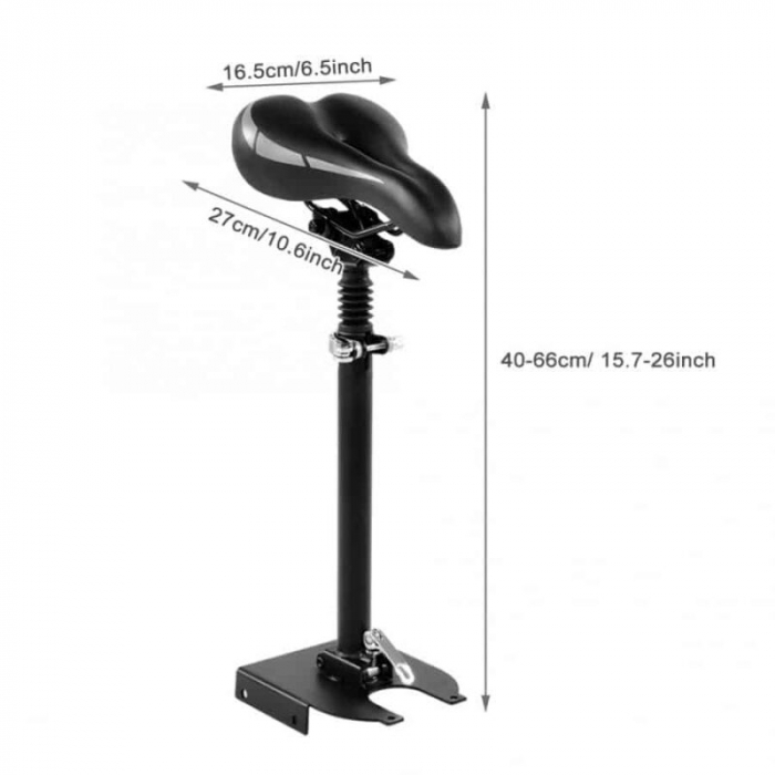 Scaun pliabil de inaltime ajustabila pentru trotineta electrica scuter Xiaomi Mijia M365, 1S, Essential [6]