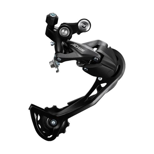 Schimbator Spate Shimano Altus Rd-M2000,Pt. 9 Viteze,Brat Lung,Patina Sgs,Atasare Directa,Shadow Design,Alu.,330G,Negru [1]
