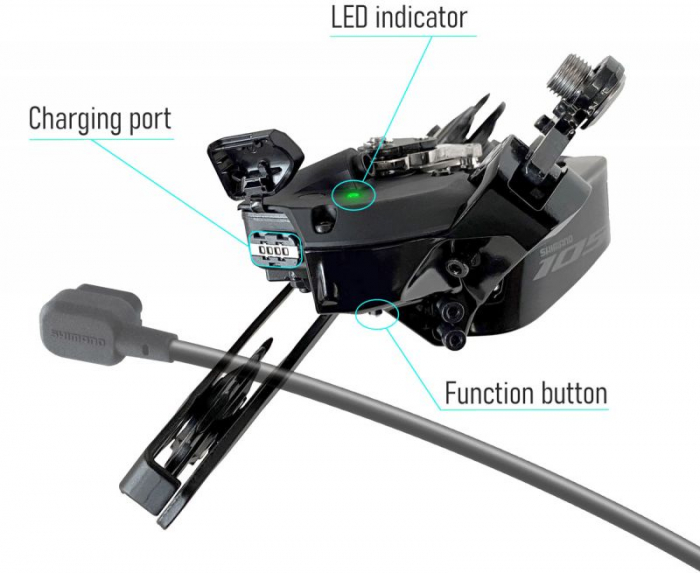 Schimbator spate Shimano, RD-R7150, 105, 12 viteze. , Top normal, Shadow design, Prindere directa (Compatibil DIRECT MOUNT) [3]