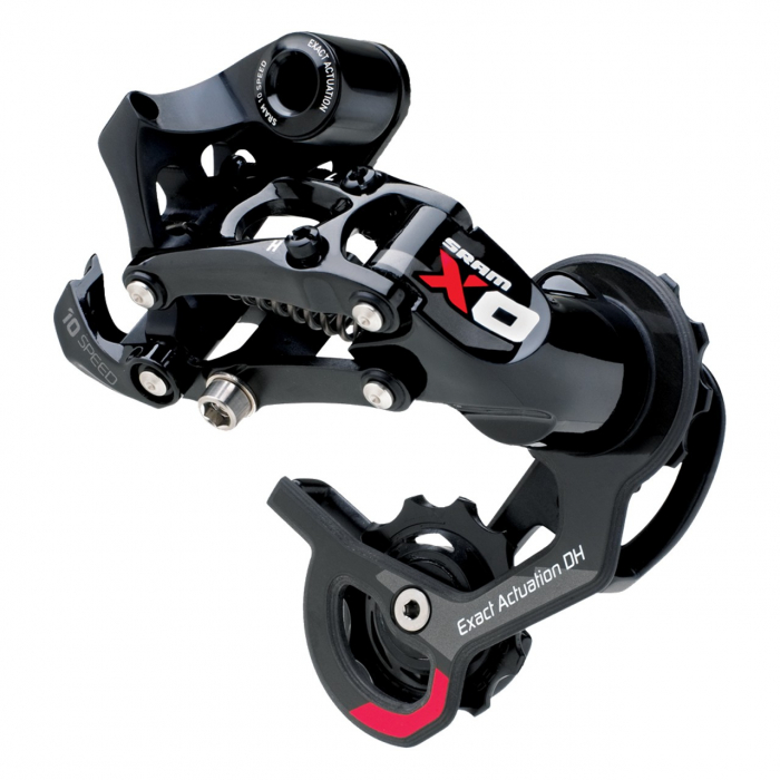 Schimbator Spate Sram X.0 Dh - 10 Viteze, Negru-Rosu [1]