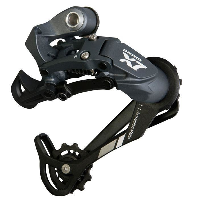 Schimbator spate SRAM X7, 9vit, patina lunga Alu, negru, (fara ambalaj) [1]