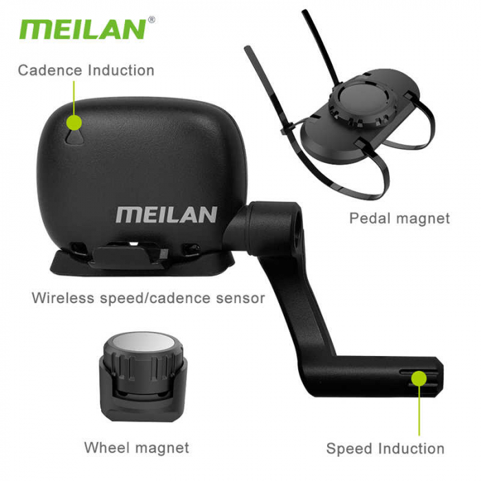 Senzor cadenta si viteza Wireless pentru bicicleta Meilan C3, Waterproof, Bluetooth BT4.0 [6]