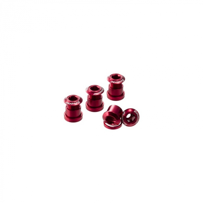 Set 4 suruburi angrenaj Reverse Chainring Bolt Rosii [1]