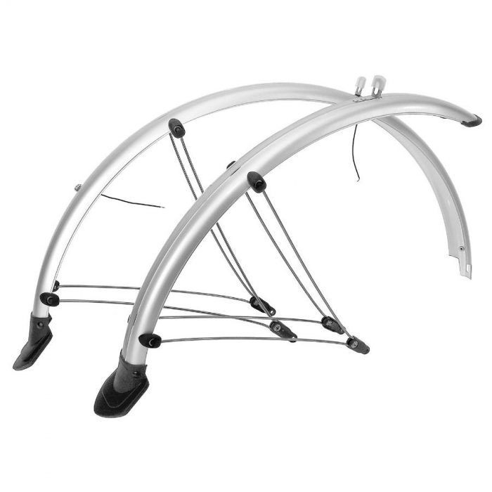 Set Aparatori Noroi Flexibile M-WAVE 28"  45 mm Silver [1]