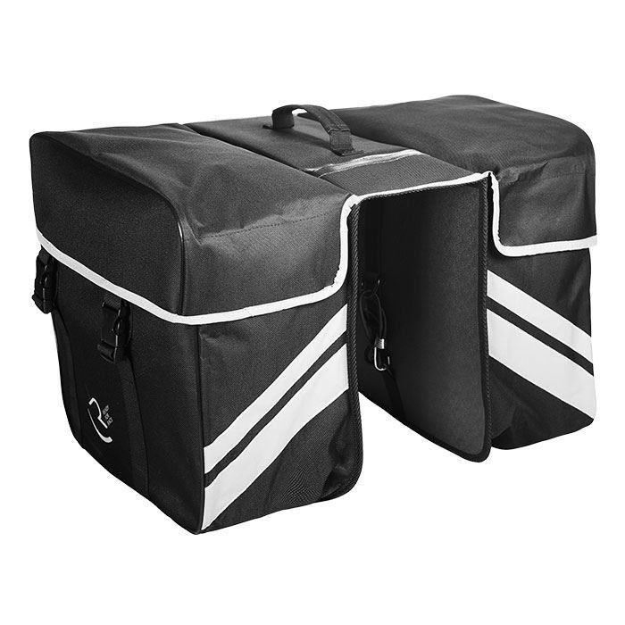 SET GENTI PORTBAGAJ COBURI RFR REAR CARRIER BAG DOUBLE 14048 NEGRU [2]