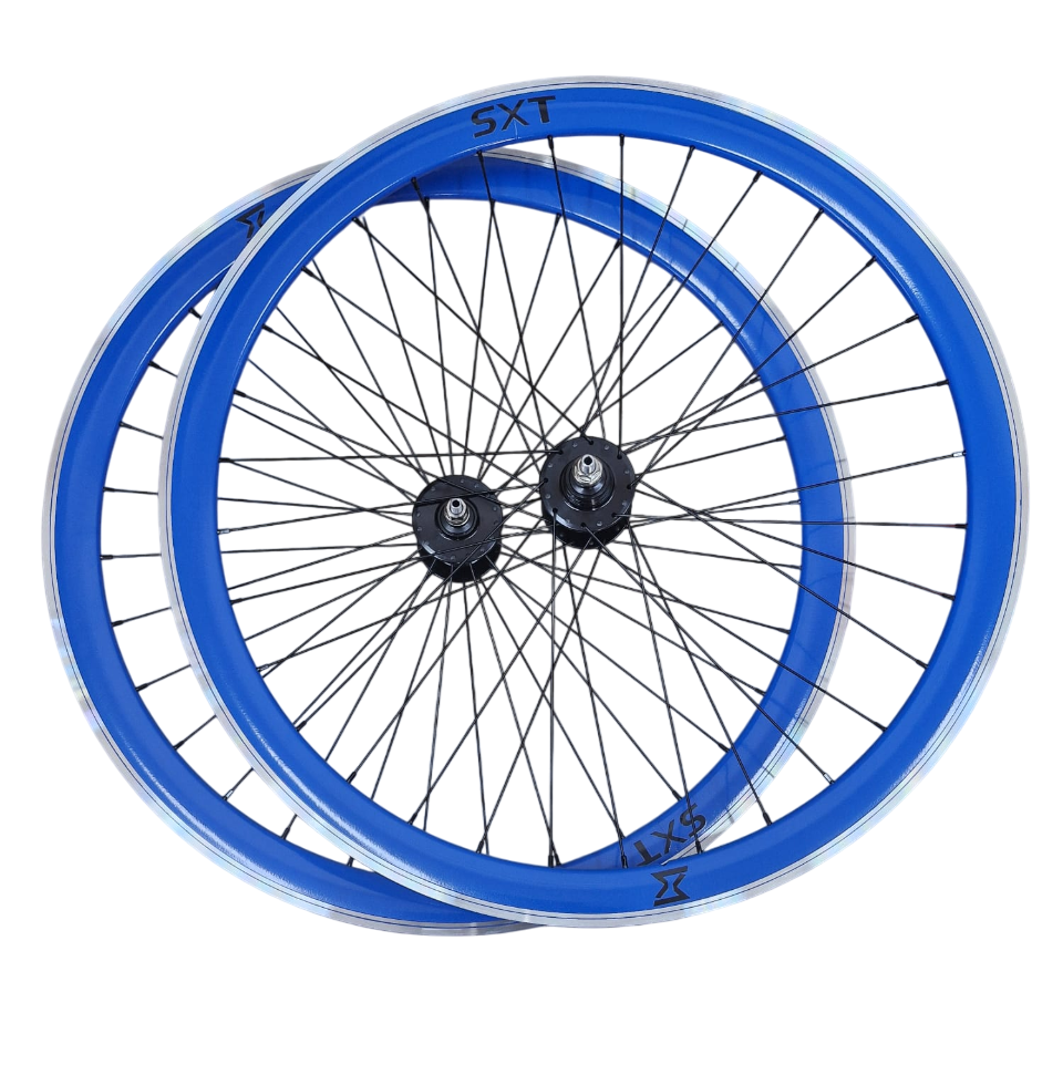 Set Roti Single Speed/Fixie SXT 700-32H 40 mm Albastru [1]