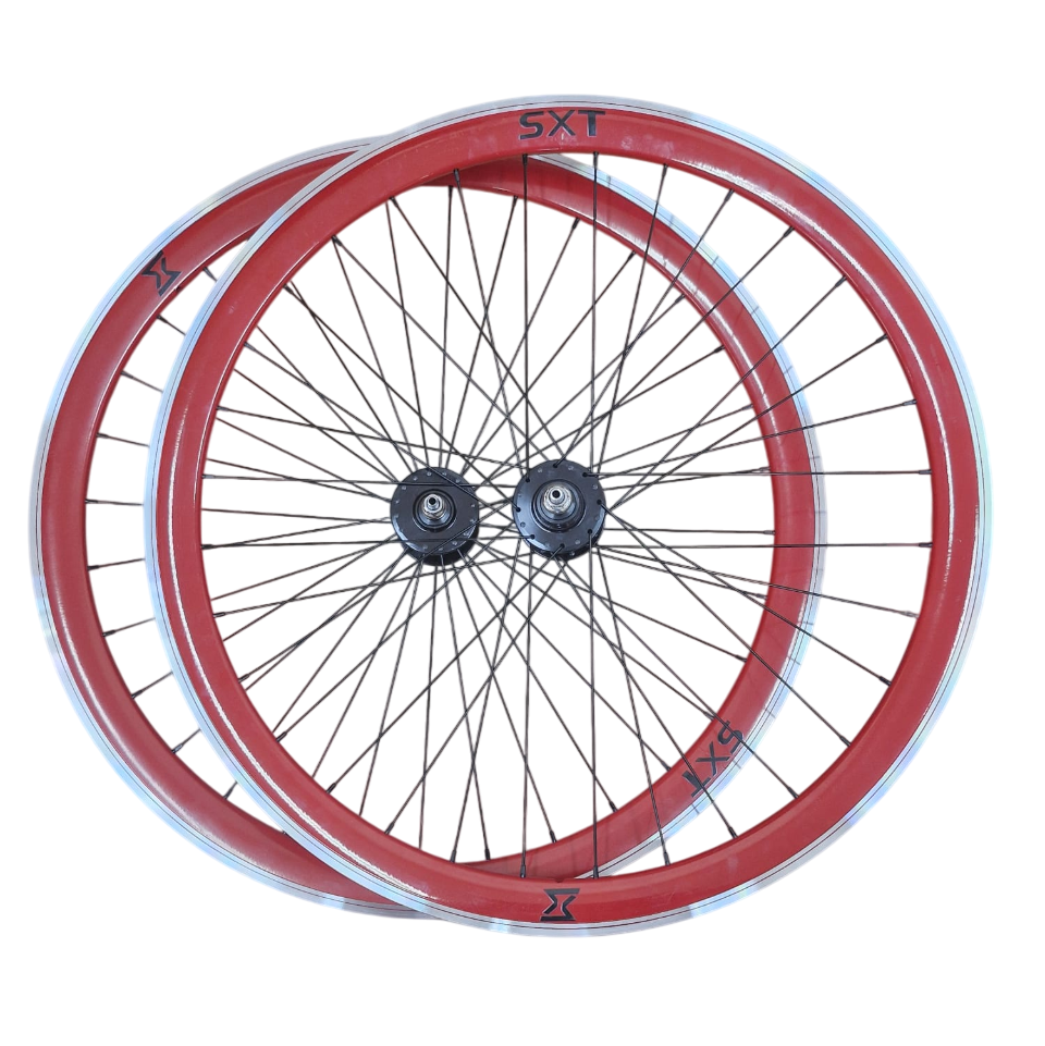 Set Roti Single Speed/Fixie SXT 700-32H 40 mm Rosu [1]