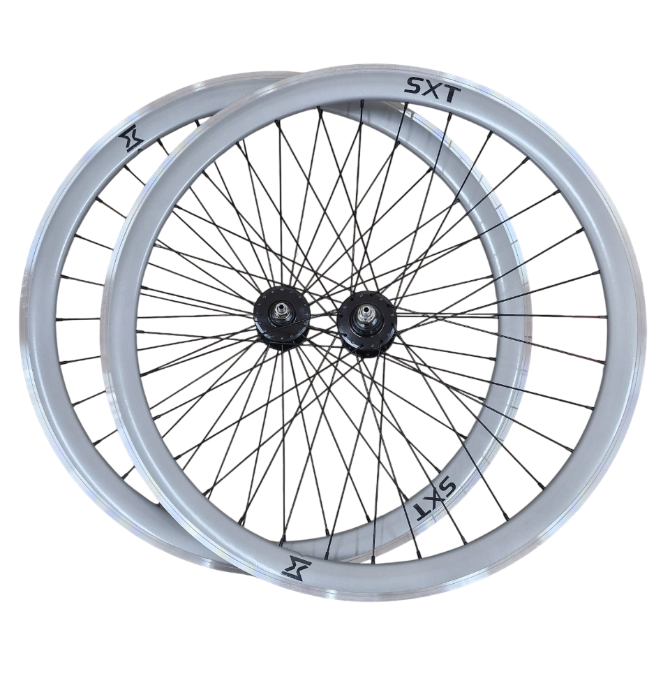 Set Roti  SXT Single Speed/Fixie 700-32H 40 mm Siver [1]