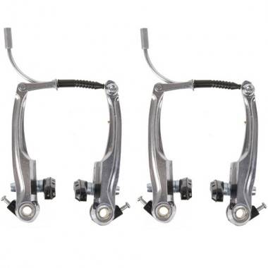 Set V-Brake  Aluminiu M-WAVE  ( F+R )  Silver  113 mm [1]