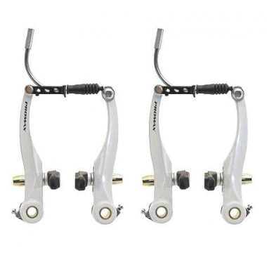 Set V-Brake Aluminiu Promax ( F+R ) Alb [1]