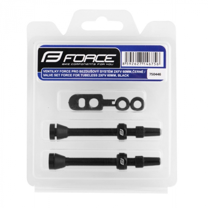 Set Valve Tubeless Force 2xFv 60mm Negre [2]