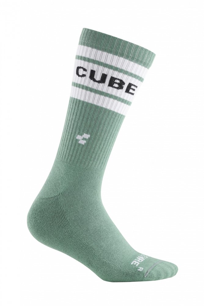 SOSETE CUBE SOCKS AFTER RACE HIGH CUT GREEN 44-47 [1]