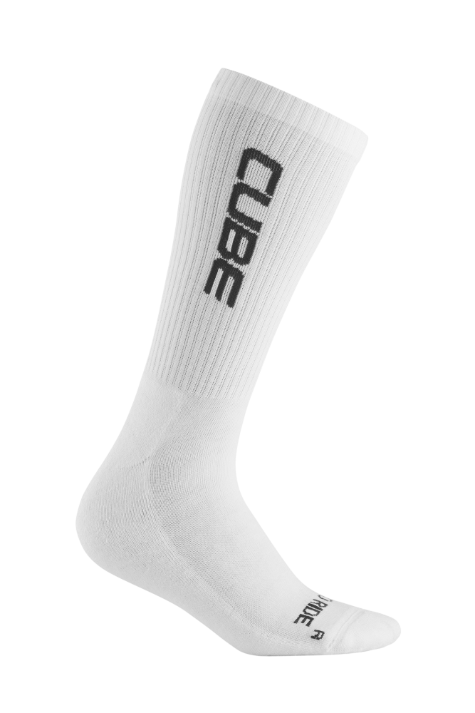 SOSETE CUBE SOCKS AFTER RACE HIGH CUT LOGO WHITE/BLACK 40-43 [2]