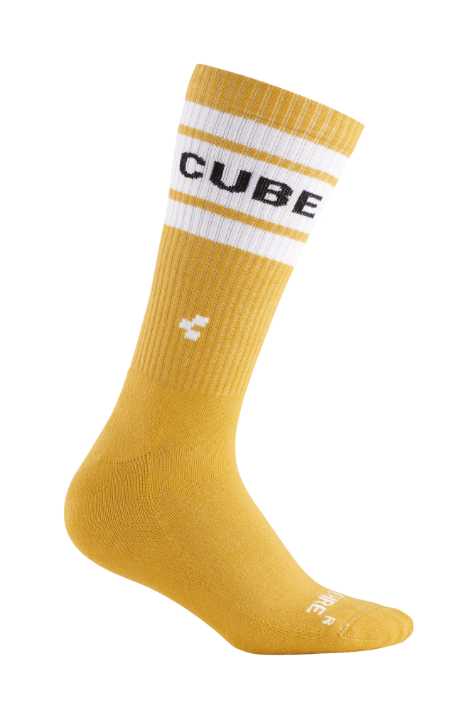 SOSETE CUBE SOCKS AFTER RACE HIGH CUT YELLOW 36-39 [2]