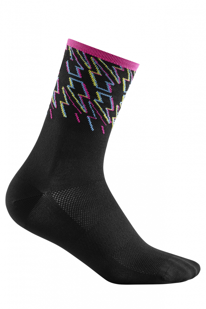 SOSETE CUBE SOCKS HIGH CUT BLACKLINE BLACK BLUE/PINK 40-43 [1]