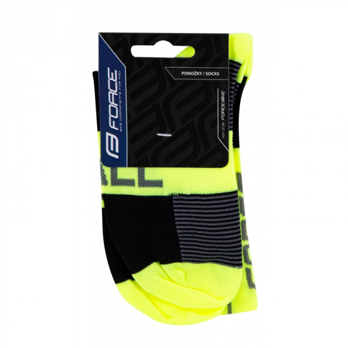 Sosete Force Hale, fluo/negru/gri, S-M (36-41) [2]