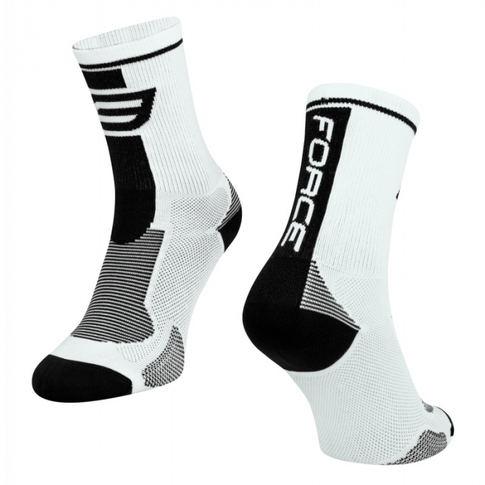 Sosete Force Long alb/negru XXL [1]