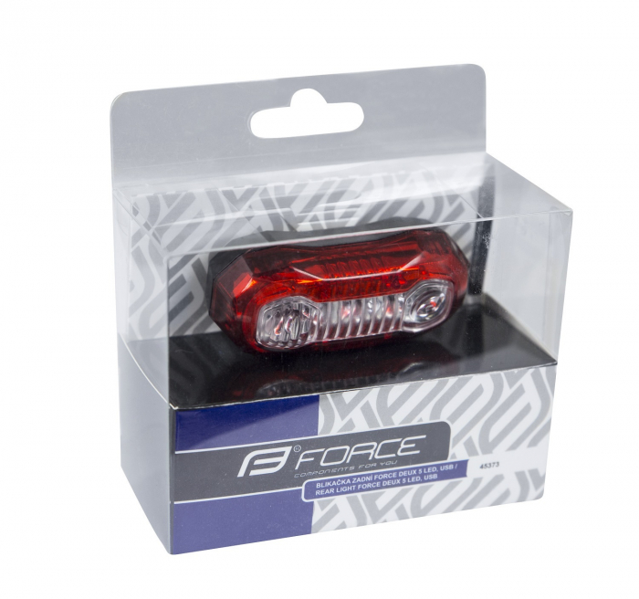 Stop spate Force Deux 5 leduri, Putere 40 Lumeni, Incarcare USB [4]