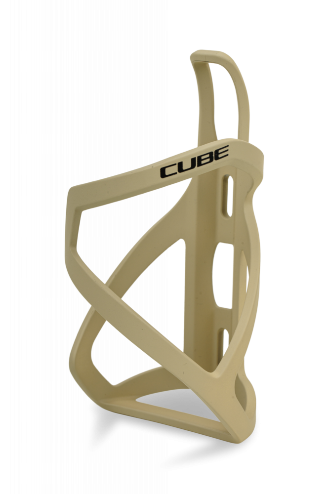 SUPORT BIDON CUBE BOTTLE CAGE HPP LEFT-HAND SIDECAGE MATT BLACK - GLOSSY DESERT [1]